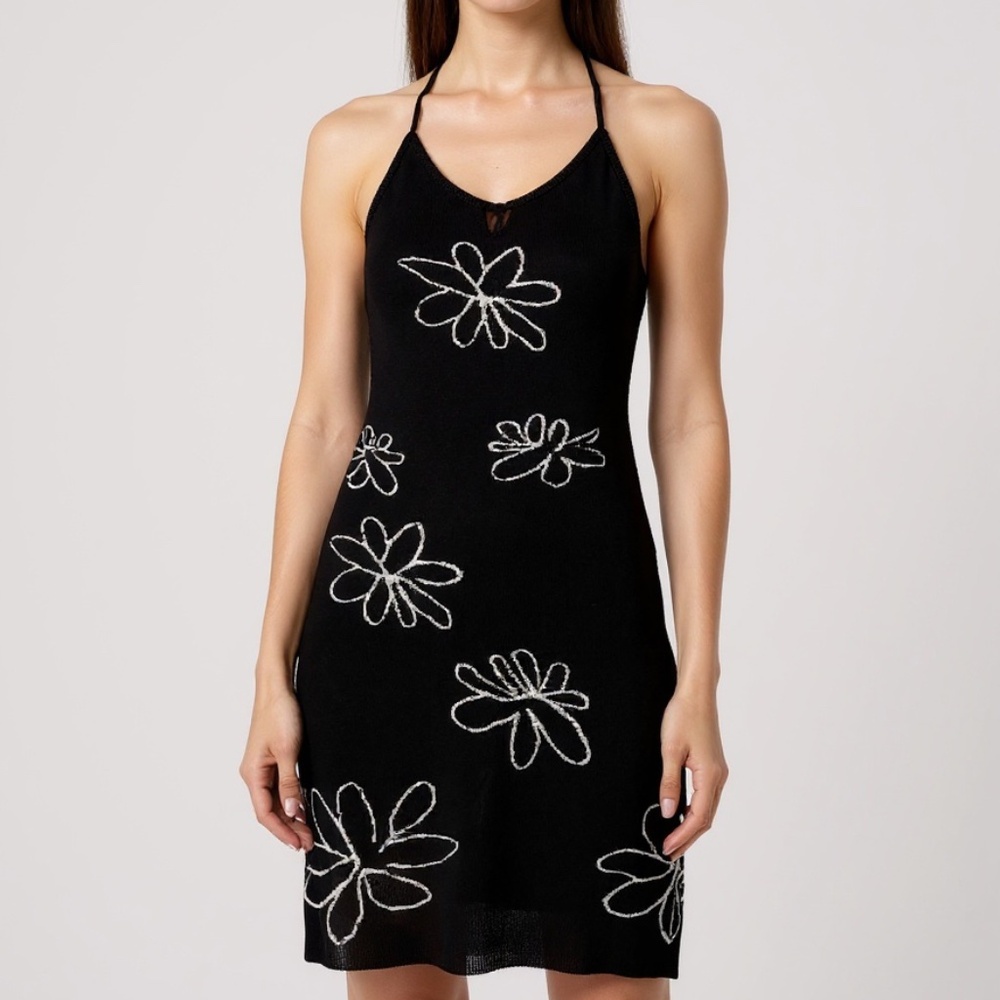 Love + harmony halterneck knit dress